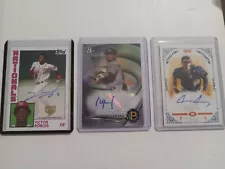 Baseball Card Autographed Lot