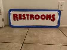 Chuck E. Cheese's Restroom Sign 2005 *RARE*