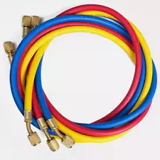 1/4" SAE 60" Refrigeration R134a Air Conditioning 2500PSI AC Charging Hoses Tube