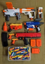 SALE! BIG LOT SET EXTRAS 6 Nerf Gun's EXTRAS Mediator Retaliator Modulus AMMO