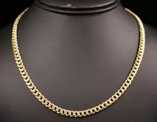 (MA2) 10K Yellow Gold Cuban Link Chain Necklace - 24" - 15.5 Grams - 5.4 MM