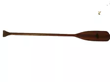 Vtg. Feather Brand Wood Boat Oar Paddle 60" Functional or Nautical Cabin Decor