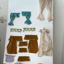 Vintage Doll House curtains For Windows and Shower/bath