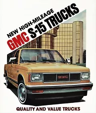 1982 GMC S-15 Classic & High Sierra Gypsy Pickup Truck Dealer Sales Brochure