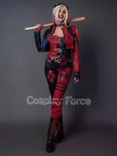 Harley Quinn Cosplay Costume 2021 Movie Uniform Women Halloween Outfit C00129