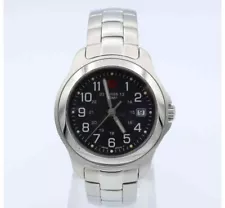 swiss army mens water resistant watch Sterling Silver Swiss Made