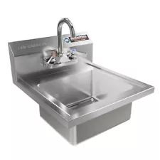 Stainless Steel Sink - NSF Commercial Wall Mount Kitchen Sink - Small Hand Si...