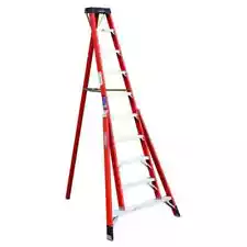 10 ft. with 300 lb. Load Capacity Fiberglass Tripod Step Braced Ladder