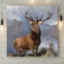 The Monarch of the Glen by Edwin Landseer 1851 - Canvas Rolled Wall Art Print