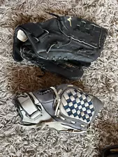 Lot of (2) Mizuno Baseball Gloves 12" Ballpark and 11" Prospect Series