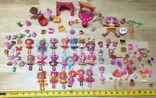 Huge Lot Of 100+ LaLaLoopsy LaLaLoopsies 3" Mini Dolls Figures Lot Accessories +