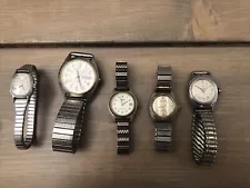 Vintage Estate Sale Watch Lot - Timex, Sharp, Seiko Womens - Non Running