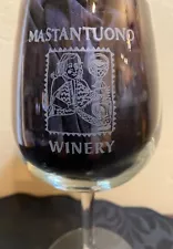 MASTANTUONO Winery Templeton/Paso Robles CA Wine Glass--SALE