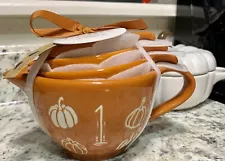 Rae Dunn Pumpkin Set of 4 Measuring Cups-1/4c, 1/2c, 1&1/2c & 1 cup