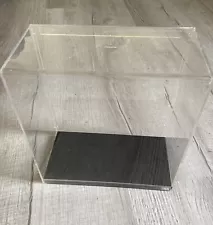 Clear Acrylic Display Case. Small Damage. See Full Description.