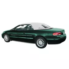 Fits Chrysler Sebring Convertible Soft Top & Plastic window White Sailcloth (For: Chrysler Sebring)