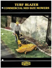 Original Sales Brochure for the Turf Blazer Commercial & Mid-Size Mower