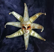 Large Venetian mask Scary Jester Carnival Masquerade Full Face Wall Decor