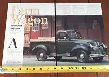 1941 CHEVROLET PICKUP TRUCK ORIGINAL 1994 ARTICLE