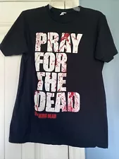 The Walking Dead T-Shirt “Pray For The Dead” Black Size Adult Medium