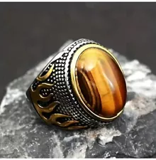 Vintage Antique Punk Style , Trucker’s Biker’s Style Big Men’s Ring Size 10