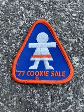 1977 Girl Scout Cookie Sale Patch. Vintage Girl Scout Cookies