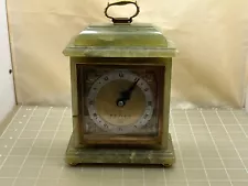 Judd's Beautiful Green Marble Elliott of London Dunhill Wind-Up Carriage Clock