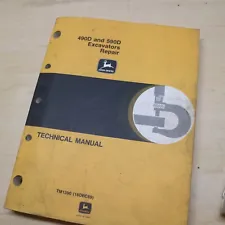 JOHN DEERE 490D 590D Crawler Excavator Repair Shop Service Manual technical book