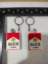 10 Flint Fire Starter Keychain Vintag Golden Dragon Multitime Match Model:92-7