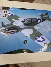 P-40 Arf Rc Airplane By Sportsman Aviation Rare