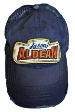 Jason Aldean Distressed Cap Hat The Only Way I Know Trucker Adjustable Mesh