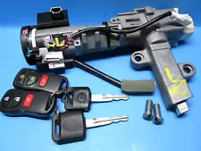 05-15 Nissan Xterra 6 speed Manual Ignition lock cylinder D8700-EA010 2 keys OEM