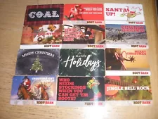 Boot Barn 12 different new and used collectible gift cards