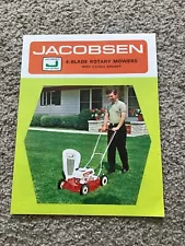 1965 Jacobsen 4-blade rotary mowers, original sales literature.