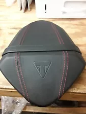 Triumph Speed Triple Pillion Seat, Red Stitching