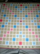 1989 Scrabble Board for Replacements or Crafts