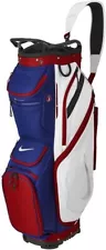 New Rare NIKE Performance Golf Cart Bag Red / White / Blue 14 Way Top 88094