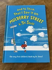 Dr. Seuss - And To Think That I Saw It On Mulberry Street - RARE / OOP - NEW