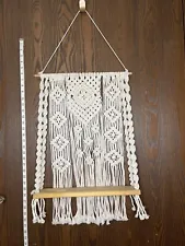 Hanging Crochet Swing / Bench for Decor