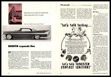 1958 DeSoto Firedome Fireflite Series 4-Door Sedan Photo 2-Page Article Print Ad