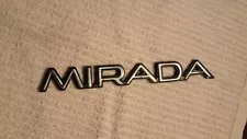 1980 1981 1982 1983 Dodge Mirada Emblem Nameplate Mopar Badge Script 80 81 82 83