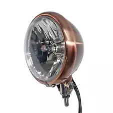 5-3/4" Motorcycle Vintage Old School Headlight For Harley Bobber Chopper Custom