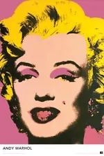 ANDY WARHOL - MARILYN MONROE POSTER - LARGE 24" X 36" - NEW