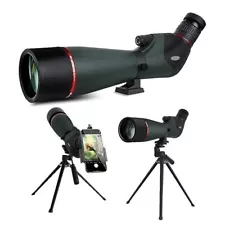 20-60x80 Spotting Scope with Tripod, Carrying Bag and Quick Phone Holder -