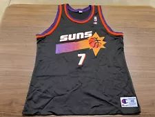 VTG Kevin Johnson Phoenix Suns Black Champion NBA Jersey - Sz. 48 - XL - NWOT