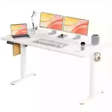 Standing Desk With Adjustable Height - Spacious Workstation For Home Office