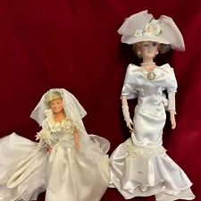 2 x Princess Diana Princess of Wales British Royal Family Dolls (6D) MO#8766