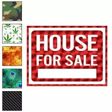 House For Sale Business Sign, Vinyl Decal Sticker, 40 Patterns & 3 Sizes, #4000