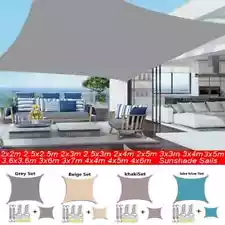 Outdoor Waterproof Shade Sail Shade Garden Camping Terrace Pool Tent Awning