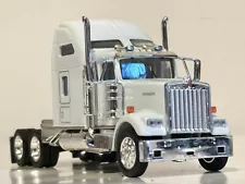 Rare! 1/53 Tonkin Replicas Kenworth W900L White Studio Sleeper Truck Only